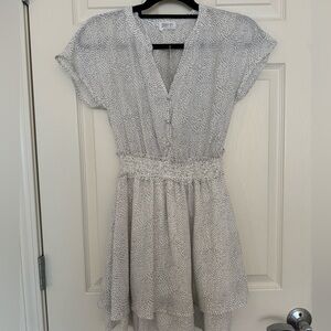 Sienna sky polka dot dress black and white